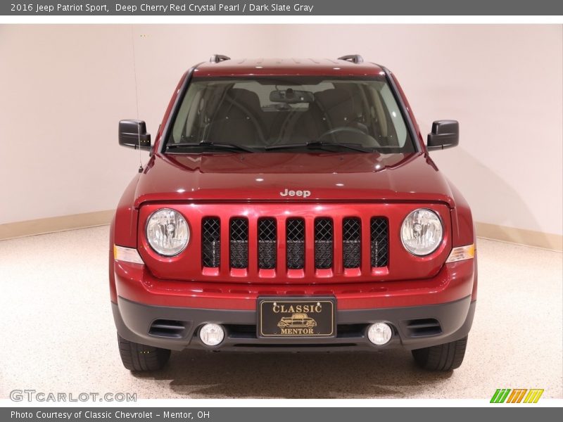 Deep Cherry Red Crystal Pearl / Dark Slate Gray 2016 Jeep Patriot Sport