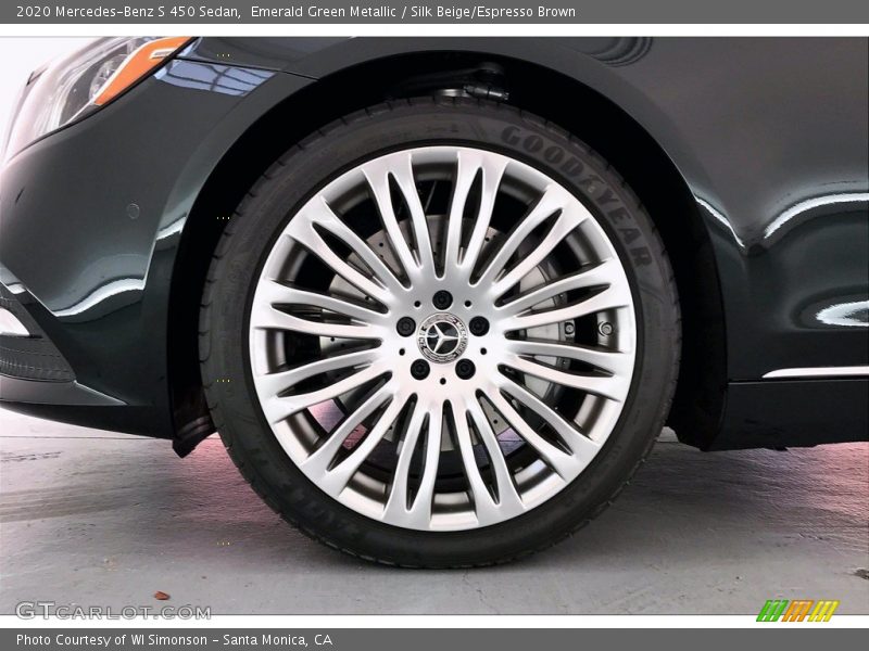 Emerald Green Metallic / Silk Beige/Espresso Brown 2020 Mercedes-Benz S 450 Sedan
