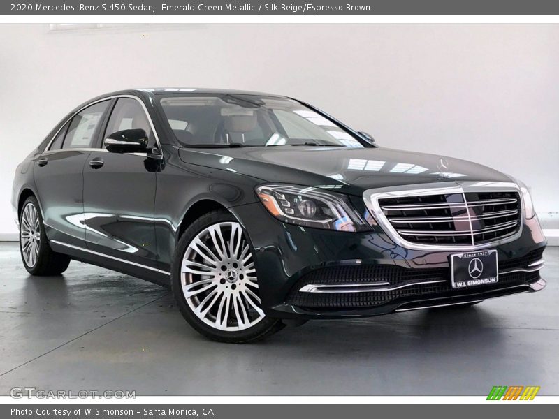 Emerald Green Metallic / Silk Beige/Espresso Brown 2020 Mercedes-Benz S 450 Sedan