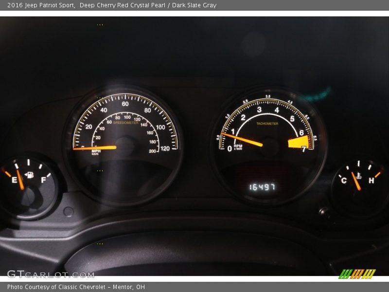 Deep Cherry Red Crystal Pearl / Dark Slate Gray 2016 Jeep Patriot Sport