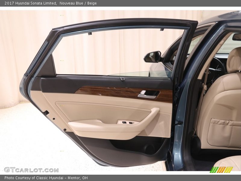 Nouveau Blue / Beige 2017 Hyundai Sonata Limited