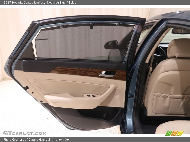 Nouveau Blue / Beige 2017 Hyundai Sonata Limited
