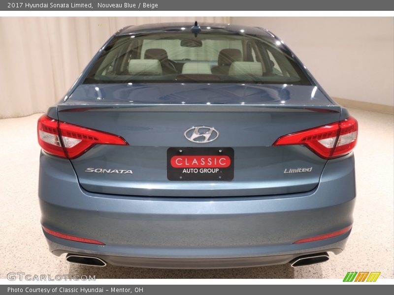 Nouveau Blue / Beige 2017 Hyundai Sonata Limited
