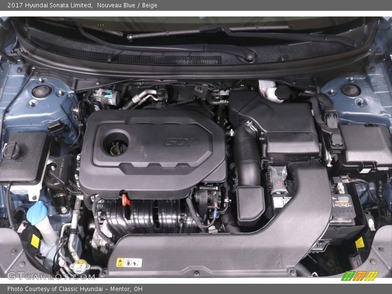 Nouveau Blue / Beige 2017 Hyundai Sonata Limited