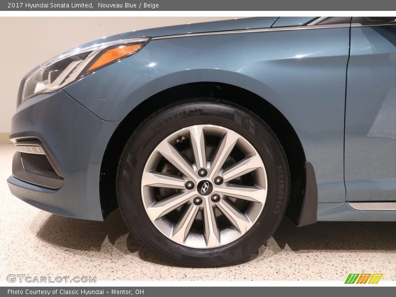 Nouveau Blue / Beige 2017 Hyundai Sonata Limited