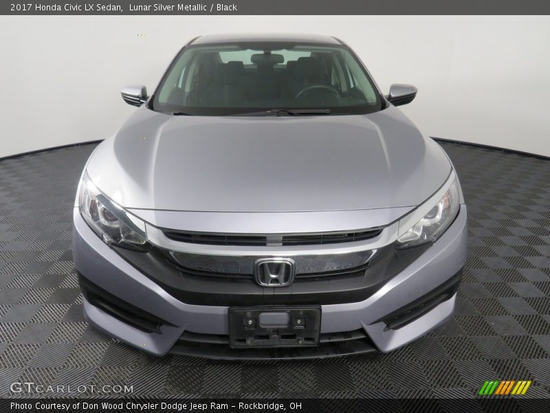 Lunar Silver Metallic / Black 2017 Honda Civic LX Sedan