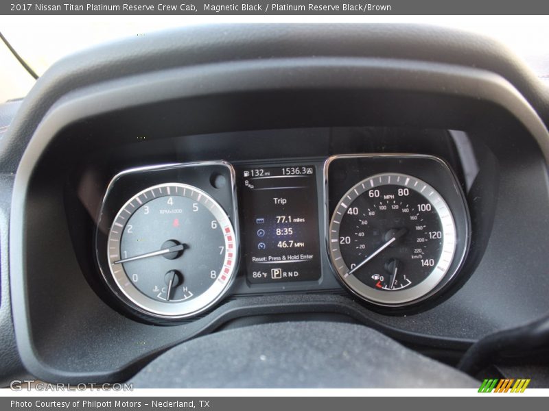  2017 Titan Platinum Reserve Crew Cab Platinum Reserve Crew Cab Gauges
