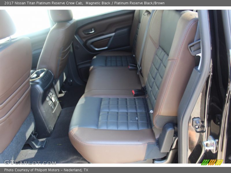 Rear Seat of 2017 Titan Platinum Reserve Crew Cab