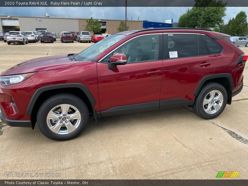 Ruby Flare Pearl / Light Gray 2020 Toyota RAV4 XLE