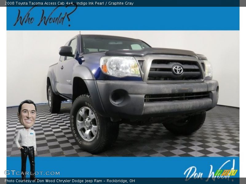 Indigo Ink Pearl / Graphite Gray 2008 Toyota Tacoma Access Cab 4x4