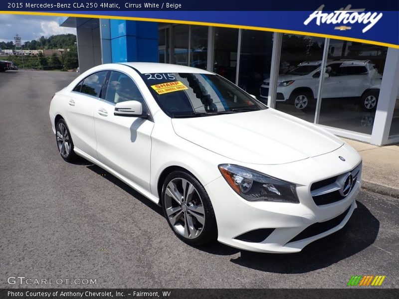 Cirrus White / Beige 2015 Mercedes-Benz CLA 250 4Matic