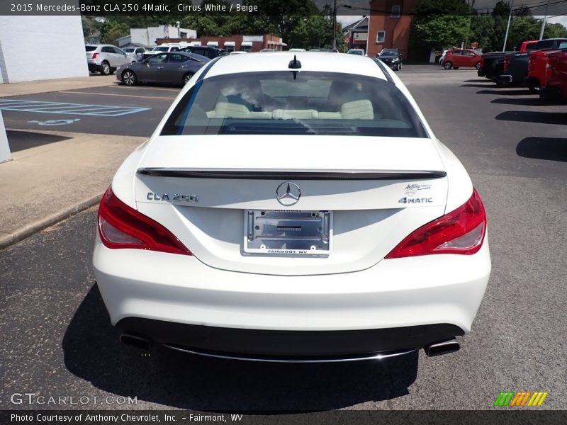 Cirrus White / Beige 2015 Mercedes-Benz CLA 250 4Matic