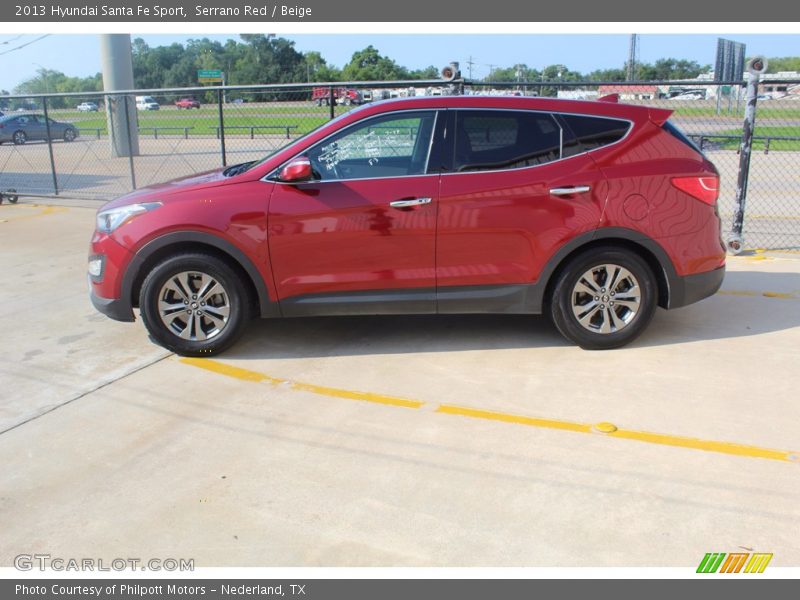 Serrano Red / Beige 2013 Hyundai Santa Fe Sport