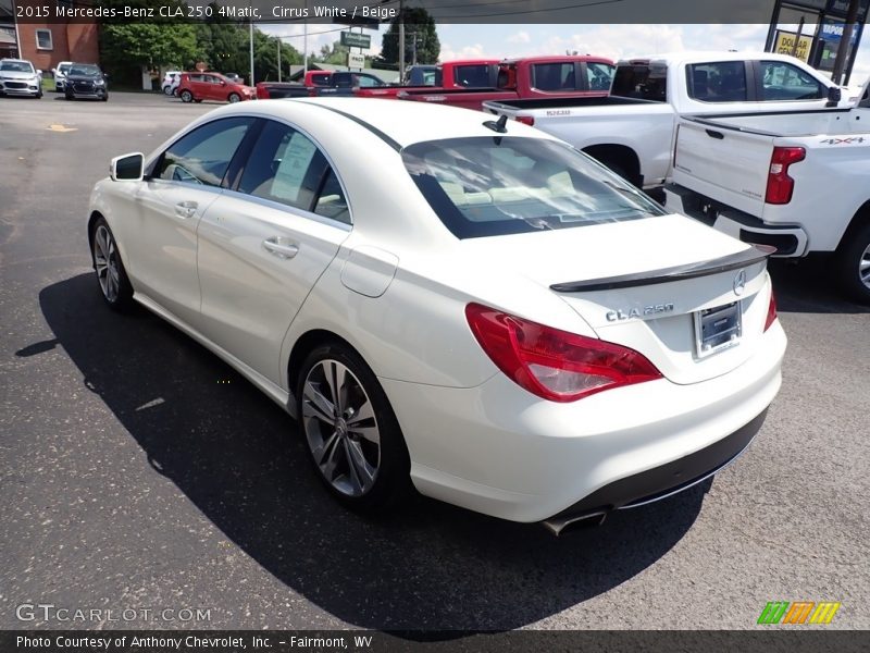 Cirrus White / Beige 2015 Mercedes-Benz CLA 250 4Matic