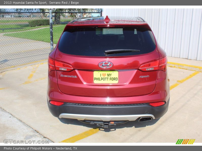 Serrano Red / Beige 2013 Hyundai Santa Fe Sport