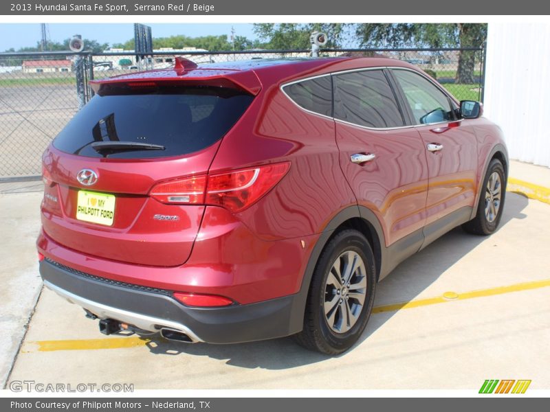 Serrano Red / Beige 2013 Hyundai Santa Fe Sport