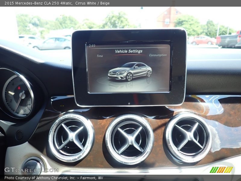 Cirrus White / Beige 2015 Mercedes-Benz CLA 250 4Matic
