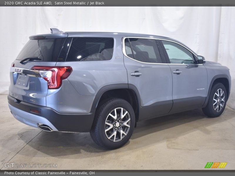 Satin Steel Metallic / Jet Black 2020 GMC Acadia SLE AWD