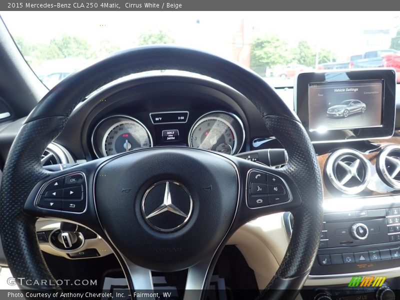 Cirrus White / Beige 2015 Mercedes-Benz CLA 250 4Matic