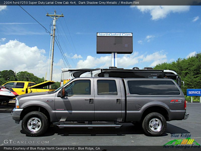 Dark Shadow Grey Metallic / Medium Flint 2004 Ford F250 Super Duty Lariat Crew Cab 4x4
