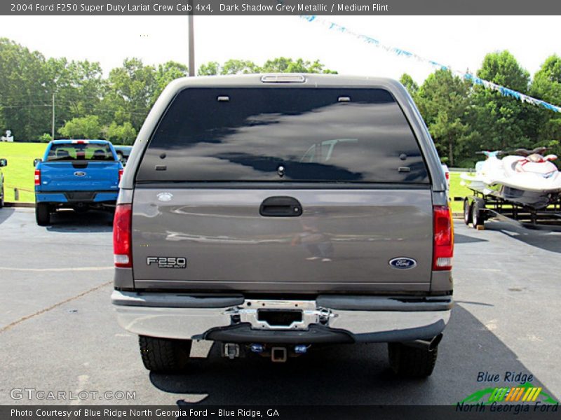 Dark Shadow Grey Metallic / Medium Flint 2004 Ford F250 Super Duty Lariat Crew Cab 4x4