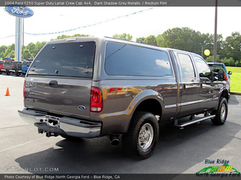 Dark Shadow Grey Metallic / Medium Flint 2004 Ford F250 Super Duty Lariat Crew Cab 4x4