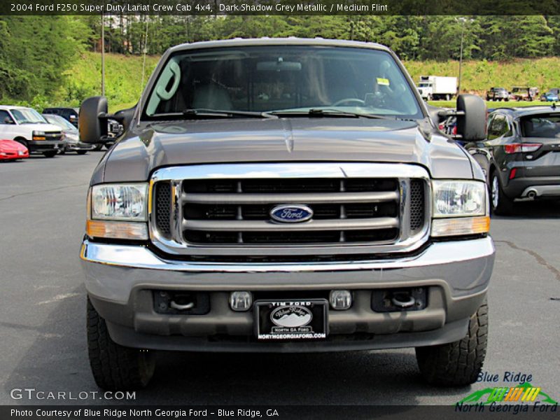 Dark Shadow Grey Metallic / Medium Flint 2004 Ford F250 Super Duty Lariat Crew Cab 4x4