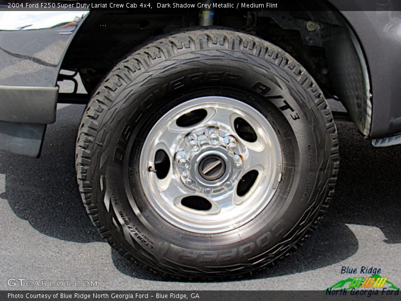 Dark Shadow Grey Metallic / Medium Flint 2004 Ford F250 Super Duty Lariat Crew Cab 4x4
