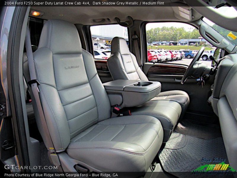 Dark Shadow Grey Metallic / Medium Flint 2004 Ford F250 Super Duty Lariat Crew Cab 4x4