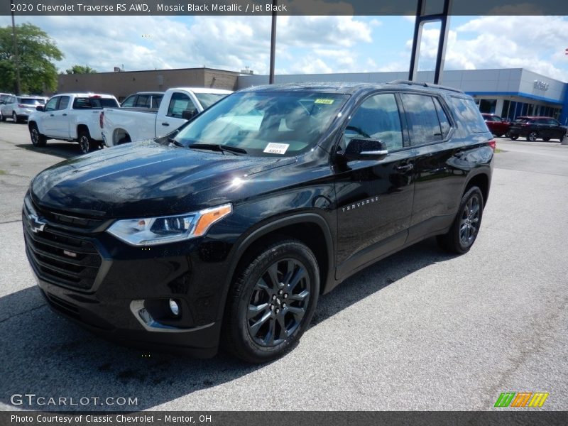 Mosaic Black Metallic / Jet Black 2020 Chevrolet Traverse RS AWD