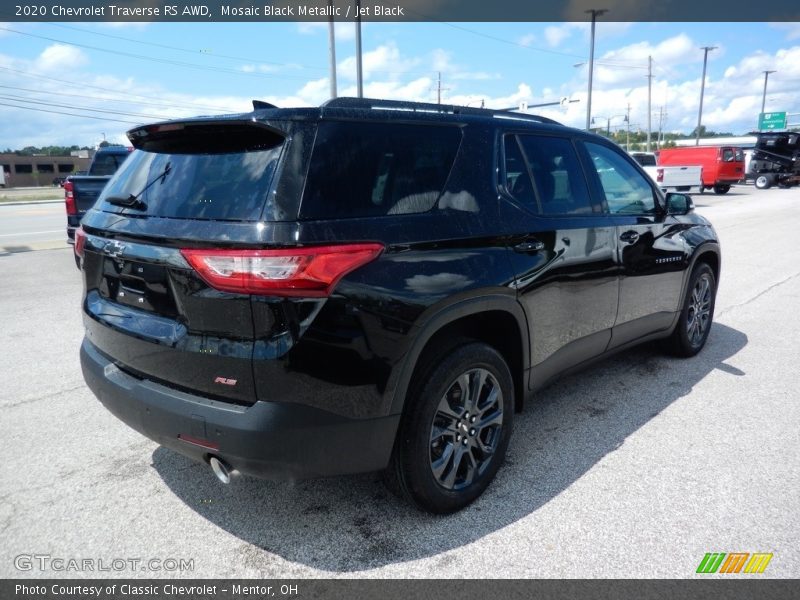 Mosaic Black Metallic / Jet Black 2020 Chevrolet Traverse RS AWD