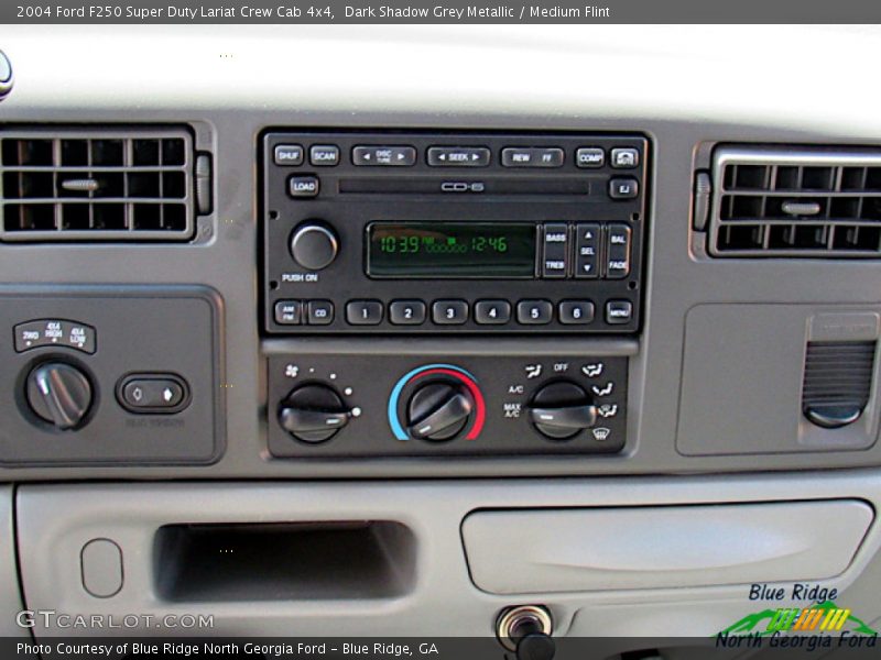Dark Shadow Grey Metallic / Medium Flint 2004 Ford F250 Super Duty Lariat Crew Cab 4x4