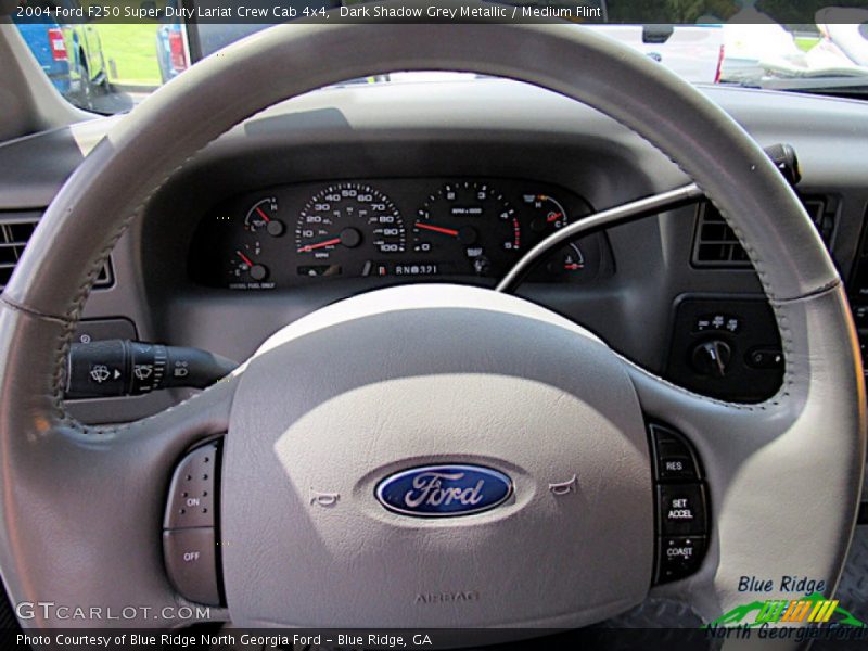 Dark Shadow Grey Metallic / Medium Flint 2004 Ford F250 Super Duty Lariat Crew Cab 4x4