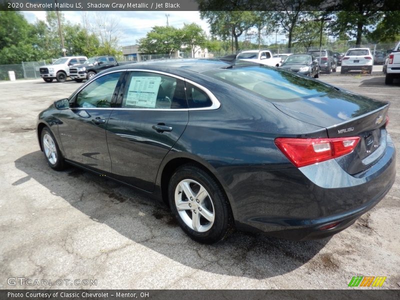 Shadow Gray Metallic / Jet Black 2020 Chevrolet Malibu LS