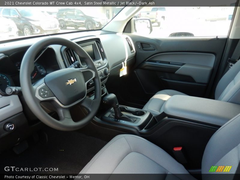 Satin Steel Metallic / Jet Black/­Dark Ash 2021 Chevrolet Colorado WT Crew Cab 4x4