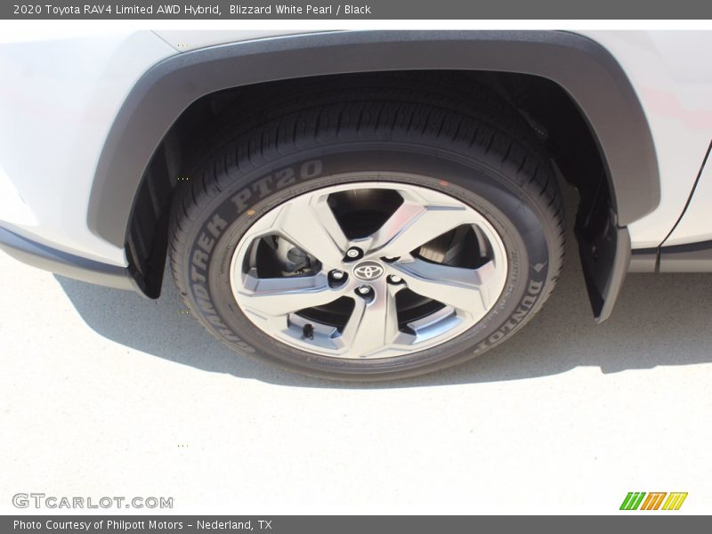 Blizzard White Pearl / Black 2020 Toyota RAV4 Limited AWD Hybrid