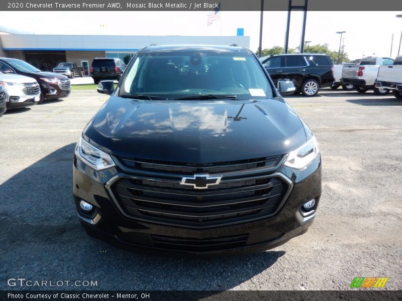 Mosaic Black Metallic / Jet Black 2020 Chevrolet Traverse Premier AWD
