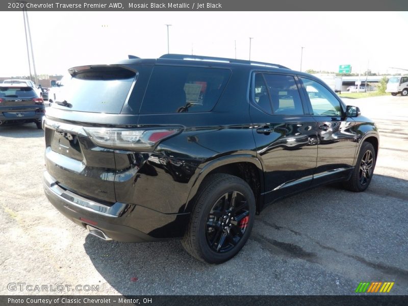 Mosaic Black Metallic / Jet Black 2020 Chevrolet Traverse Premier AWD