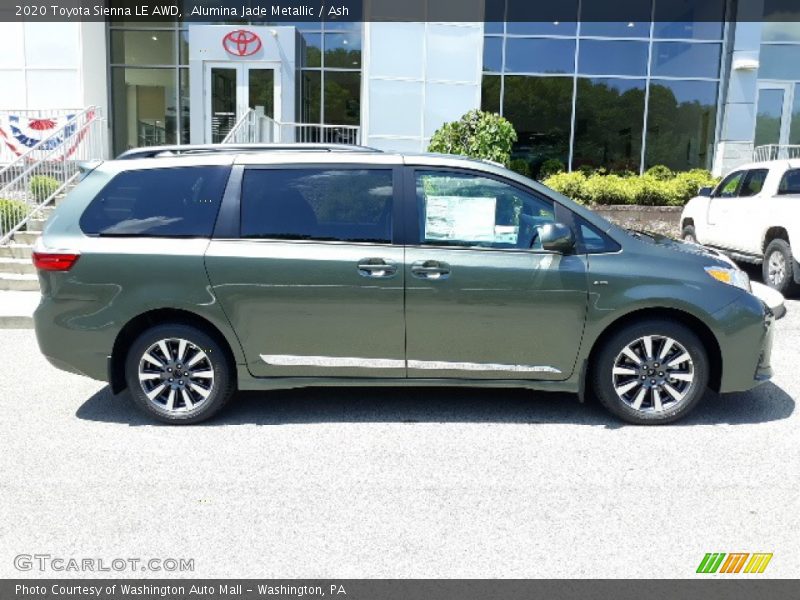 Alumina Jade Metallic / Ash 2020 Toyota Sienna LE AWD