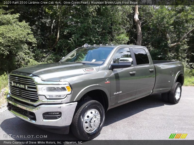 Olive Green Pearl / Mountain Brown/Light Frost Beige 2020 Ram 3500 Laramie Crew Cab 4x4