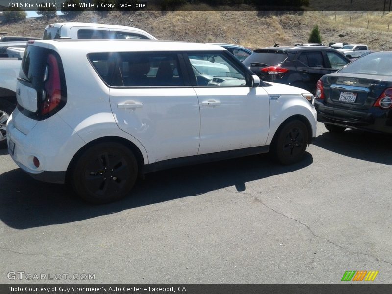 Clear White / Gray Two-Tone 2016 Kia Soul EV