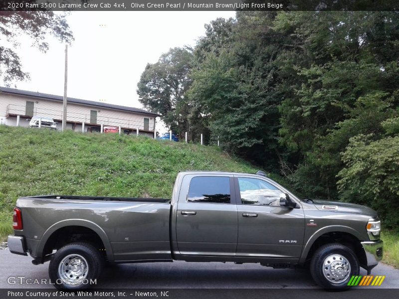 Olive Green Pearl / Mountain Brown/Light Frost Beige 2020 Ram 3500 Laramie Crew Cab 4x4