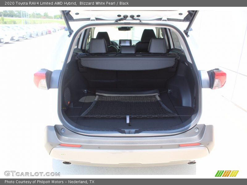 Blizzard White Pearl / Black 2020 Toyota RAV4 Limited AWD Hybrid