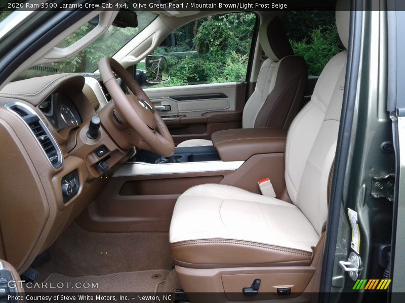  2020 3500 Laramie Crew Cab 4x4 Mountain Brown/Light Frost Beige Interior