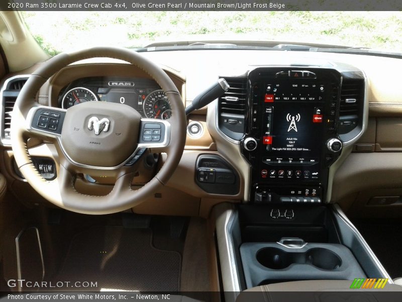Olive Green Pearl / Mountain Brown/Light Frost Beige 2020 Ram 3500 Laramie Crew Cab 4x4