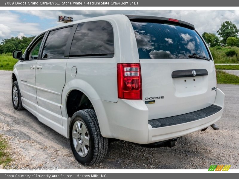 Stone White / Medium Slate Gray/Light Shale 2009 Dodge Grand Caravan SE