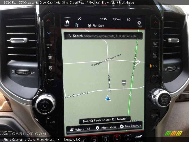 Navigation of 2020 3500 Laramie Crew Cab 4x4