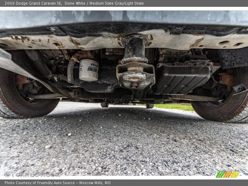 Stone White / Medium Slate Gray/Light Shale 2009 Dodge Grand Caravan SE