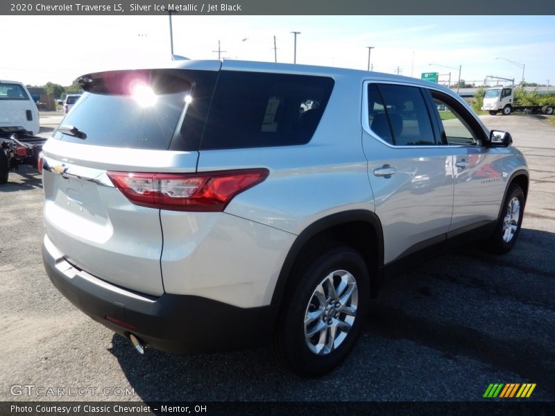 Silver Ice Metallic / Jet Black 2020 Chevrolet Traverse LS