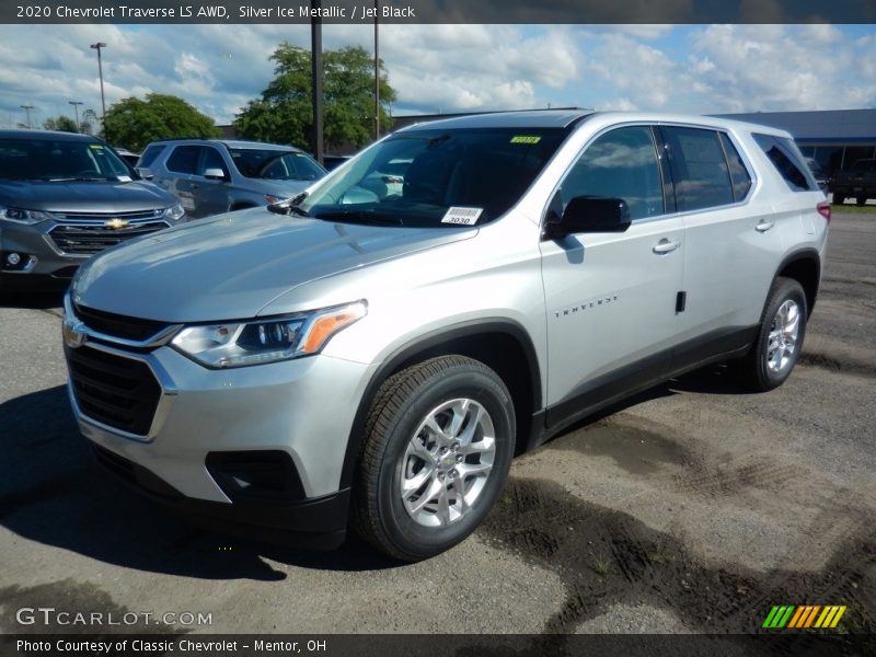 Silver Ice Metallic / Jet Black 2020 Chevrolet Traverse LS AWD